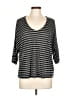 Splendid Gray 3/4 Sleeve Top Size L - photo 1