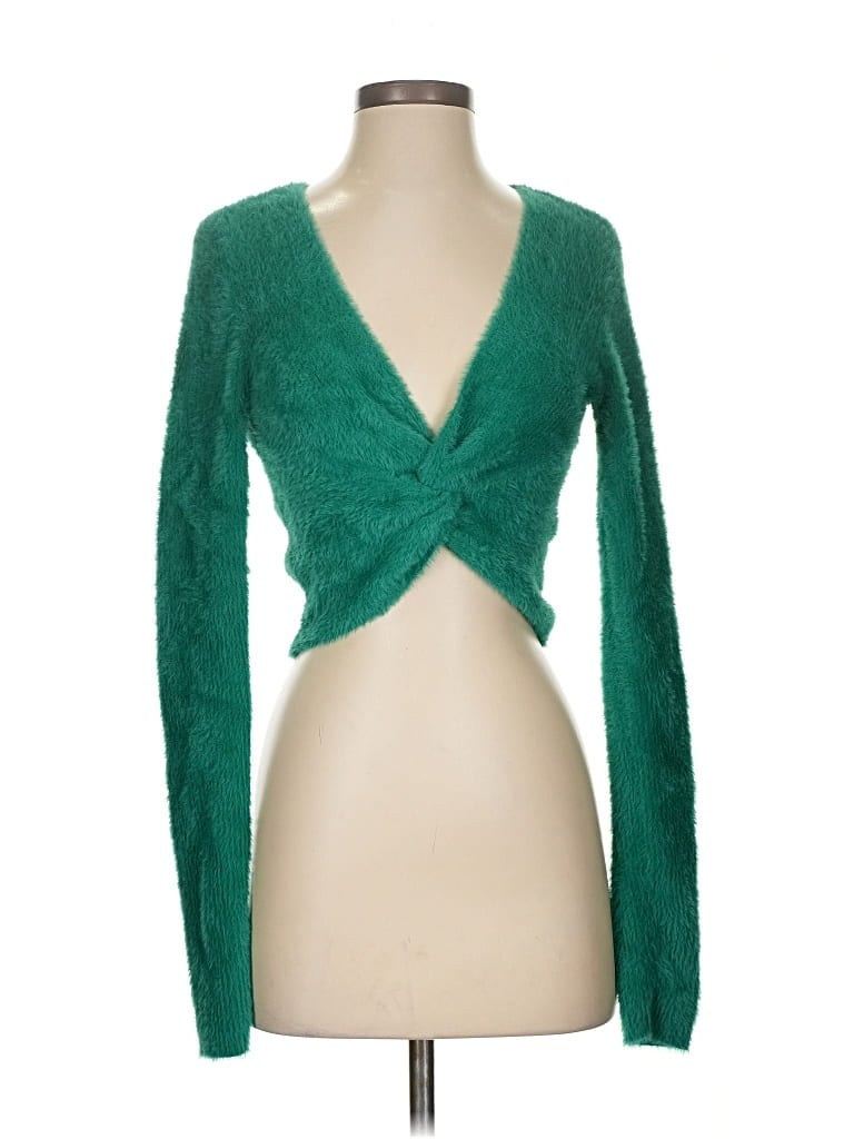 Pre-owned Aerie Pullover Sweater In Green