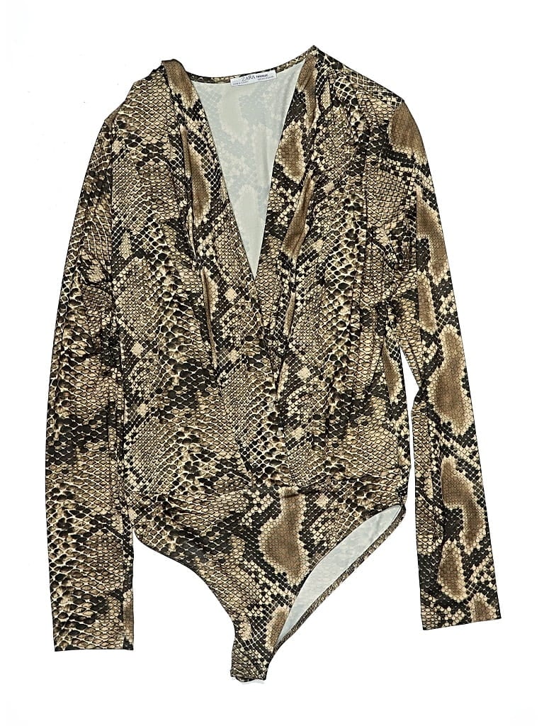 Pre-owned Trafaluc By Zara Bodysuit In Brown