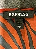 Express 100% Polyester Animal Print Orange Casual Dress Size L - photo 7