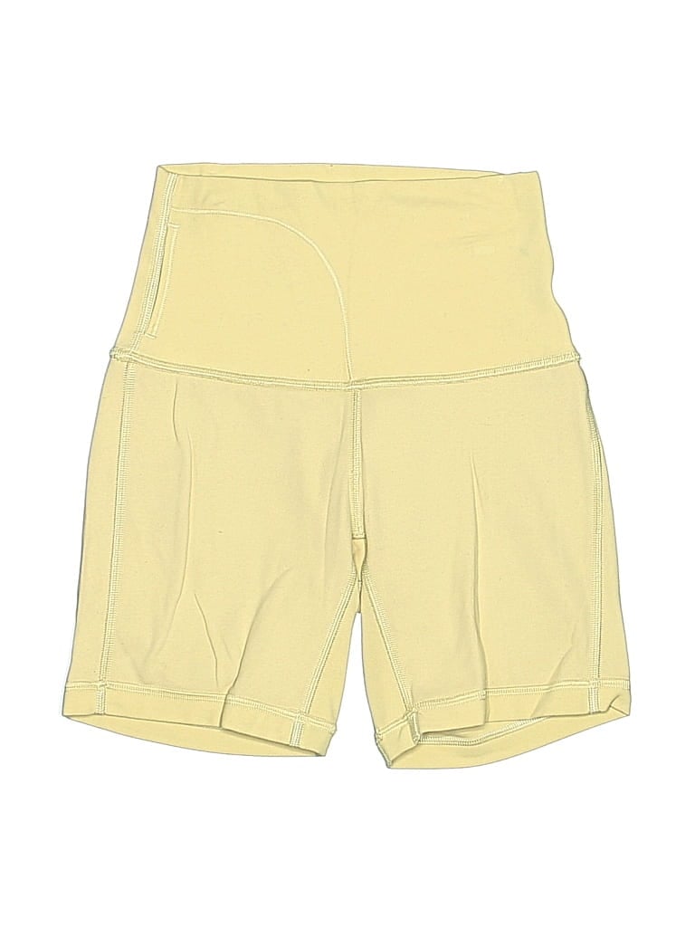 Pre-owned Lululemon Athletica Athletic Shorts In Yellow