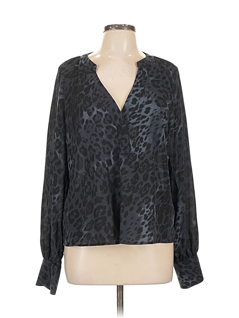 Evereve Long Sleeve Blouse In Black
