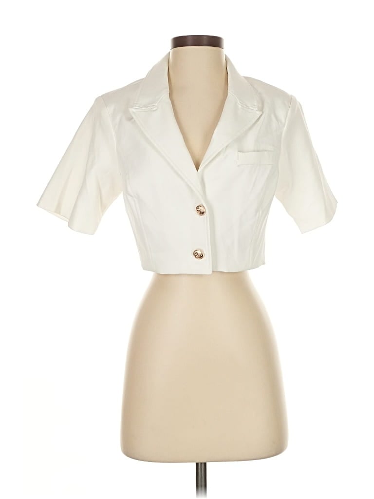 Pre-owned Aqua Blazer Jacket In White