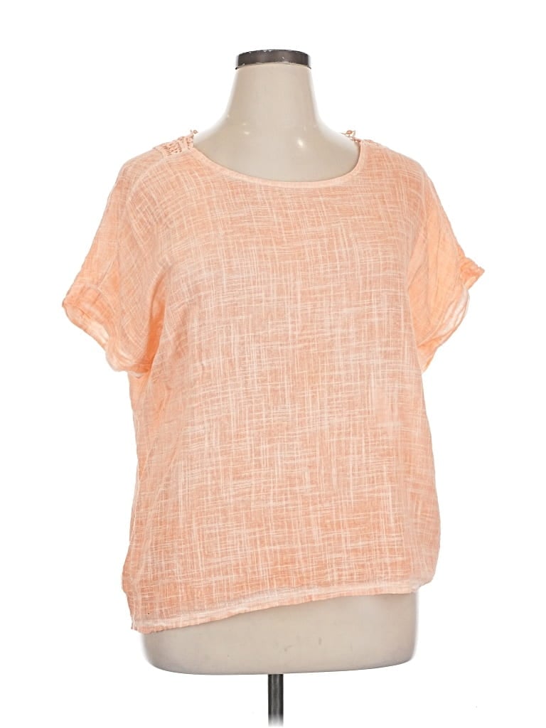 Pre-owned Made In Italy Short Sleeve T-shirt In Orange