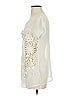 Yoana Baraschi 100% Polyester Ivory Short Sleeve Blouse Size XS - photo 5