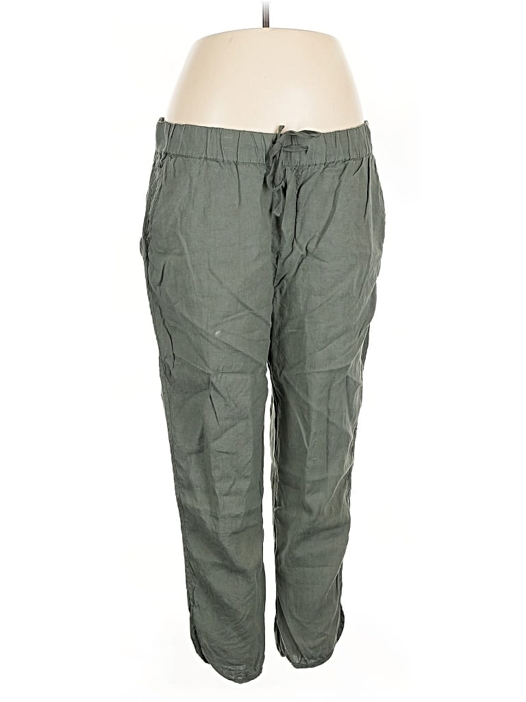 Pre-owned Caslon Linen Pants In Green