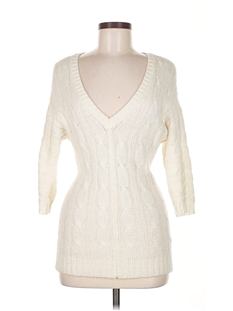 Pre-owned Aerie Pullover Sweater In White