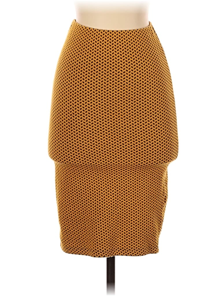 Pre-owned Trafaluc By Zara Casual Skirt In Yellow