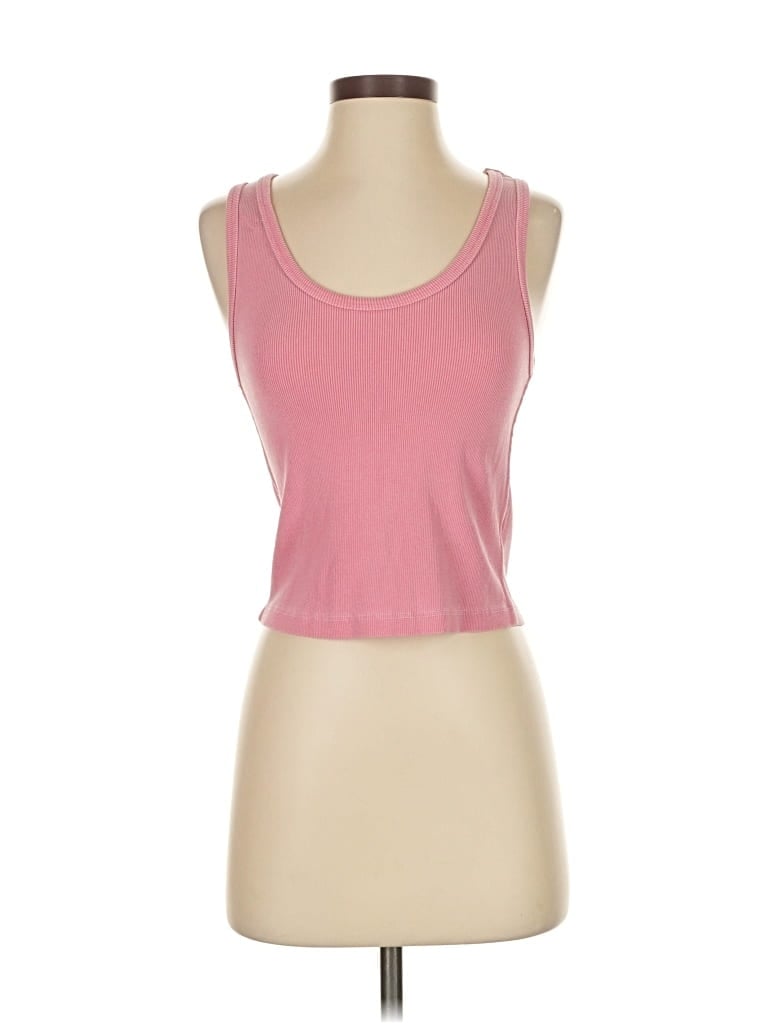 Pre-owned Perfectwhitetee Tank Top Pink Strapless Neckline Tops