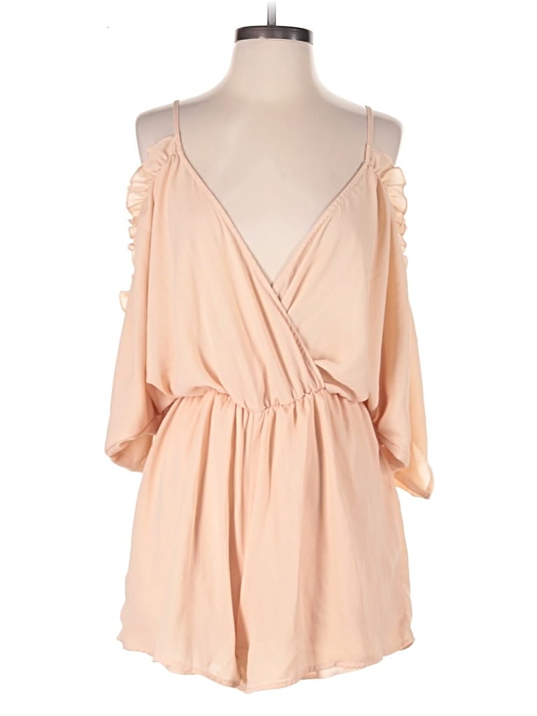 Pre-owned Charlotte Russe Romper In Brown