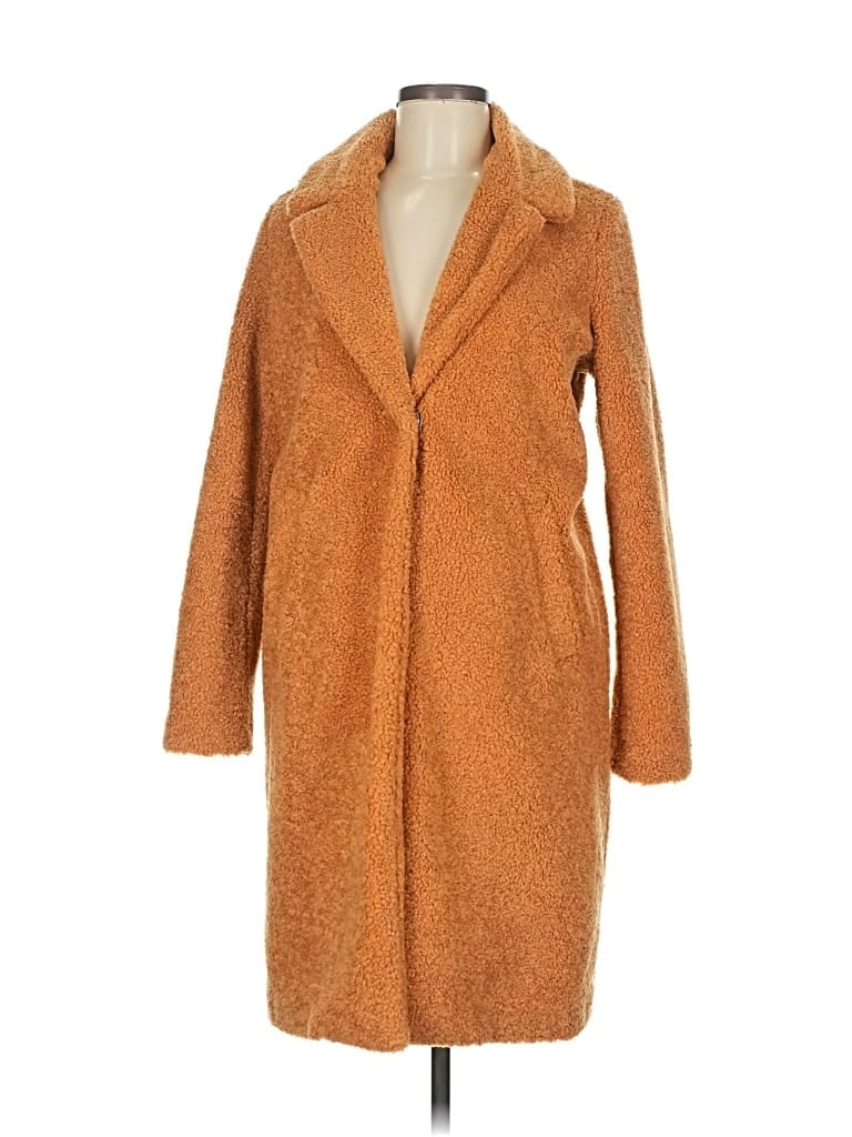 Pre-owned The Limited Coat In Brown