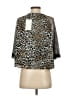 Chris Gramer 100% Polyester Leopard Print Black 3/4 Sleeve Blouse Size Sm (1) - photo 2