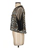 Chris Gramer 100% Polyester Leopard Print Black 3/4 Sleeve Blouse Size Sm (1) - photo 5