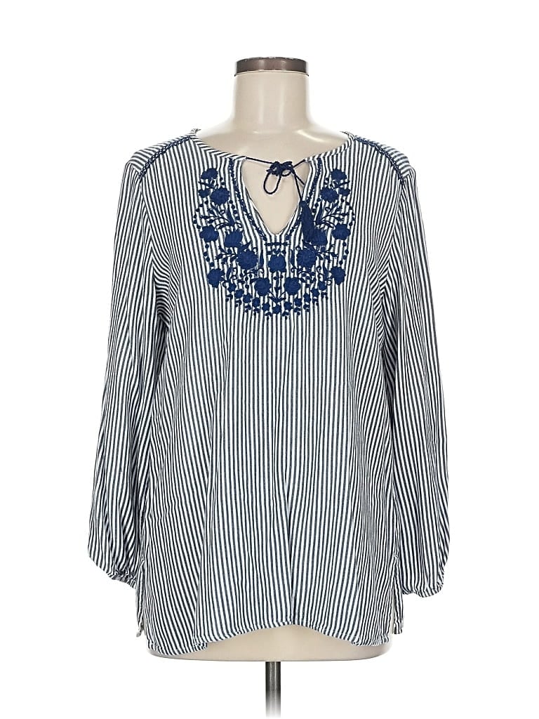 Pre-owned Old Navy Long Sleeve T-shirt In Blue