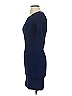 Cache Solid Blue Casual Dress Size XS - photo 5