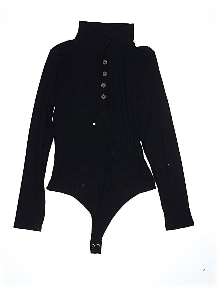 Pre-owned Liz Claiborne Bodysuit In Black