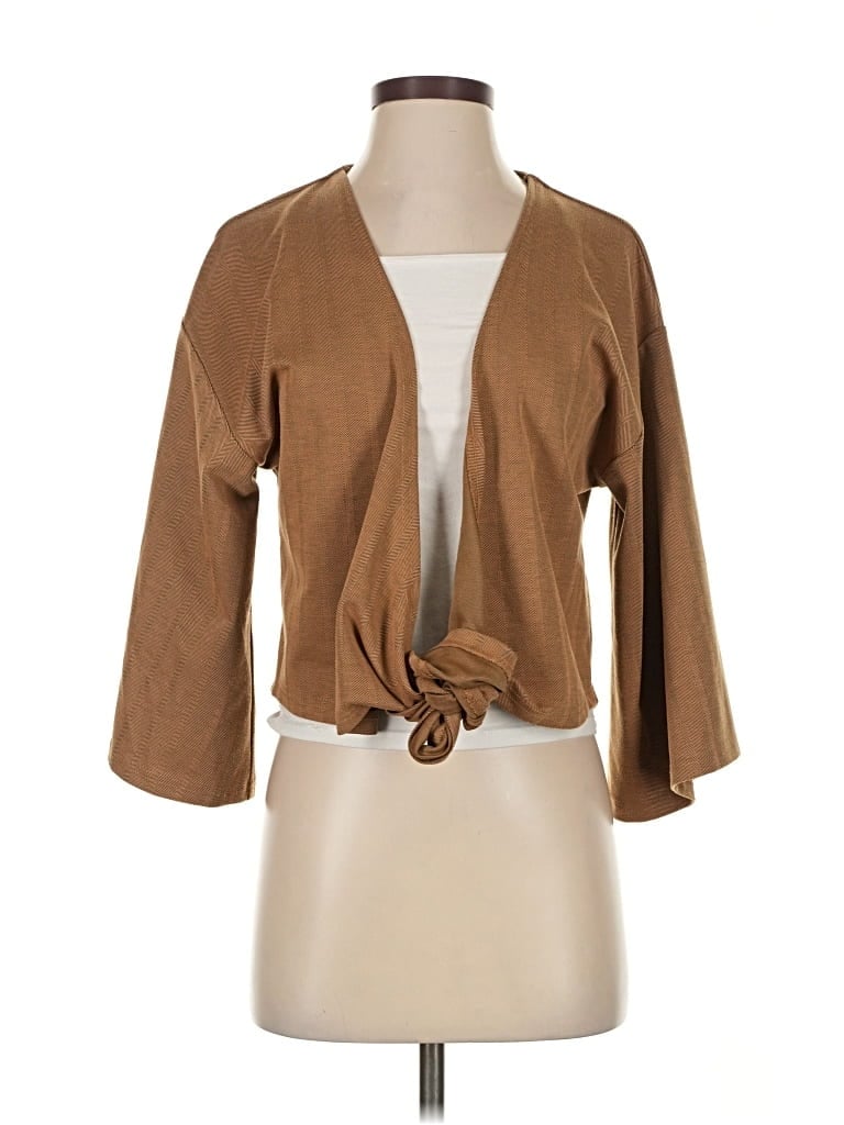 Pre-owned Grade & Gather Kimono In Brown