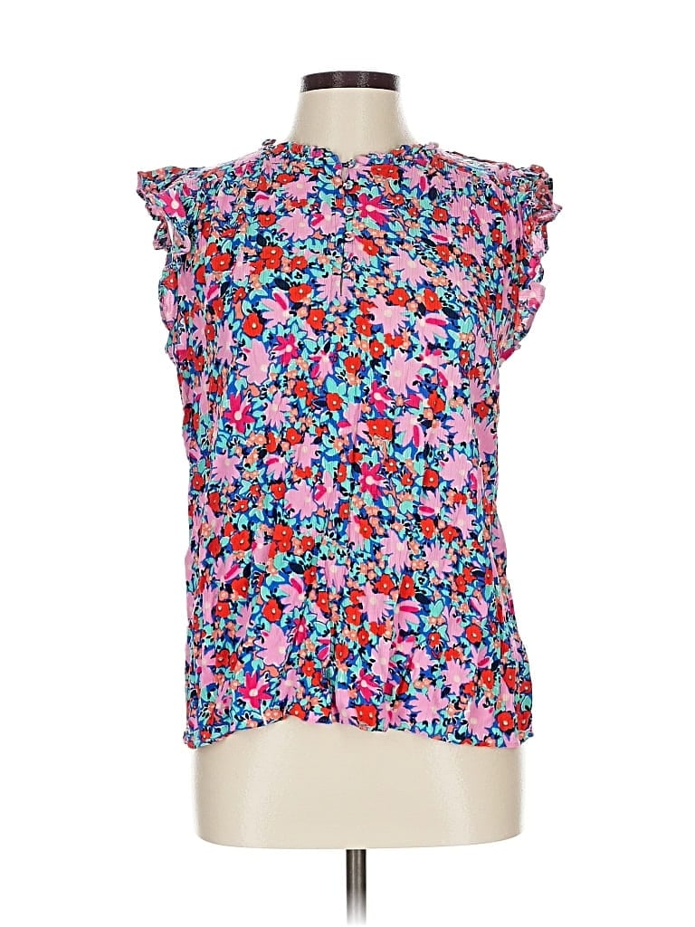Pre-owned Ann Taylor Loft Sleeveless Blouse In Pink