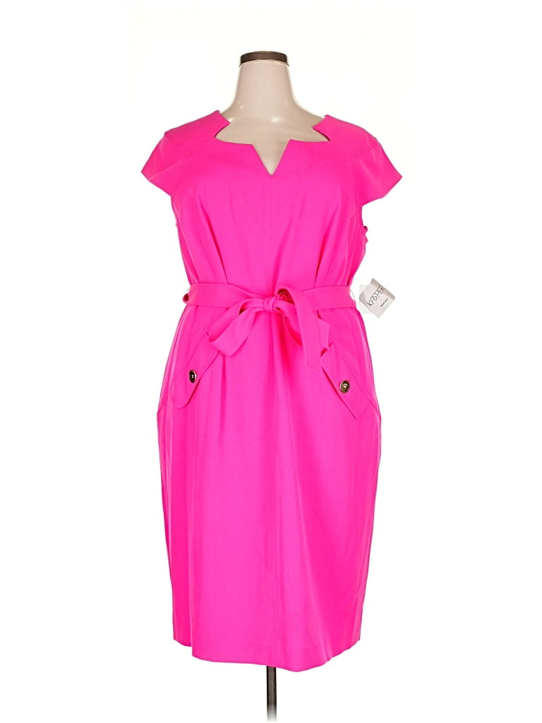 Pre-owned Kasper Casual Dress In Pink