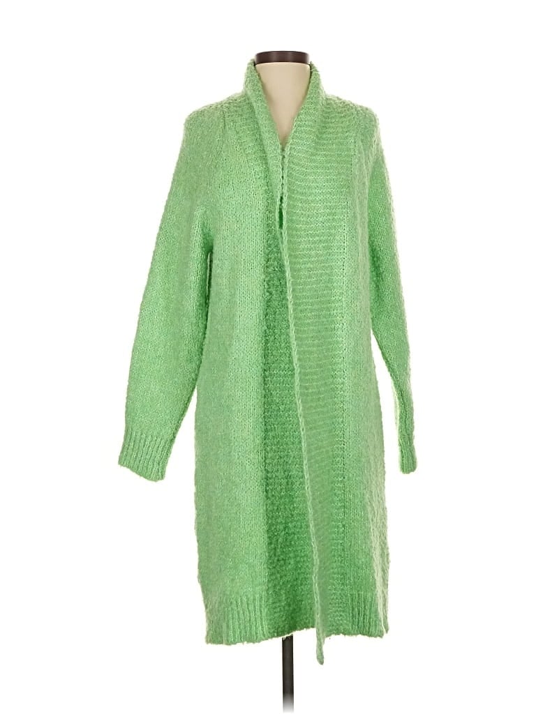 Pre-owned By Anthropologie Cardigan Sweater In Green
