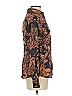 Industry 100% Polyester Paisley Brown Long Sleeve Blouse Size XS - photo 4