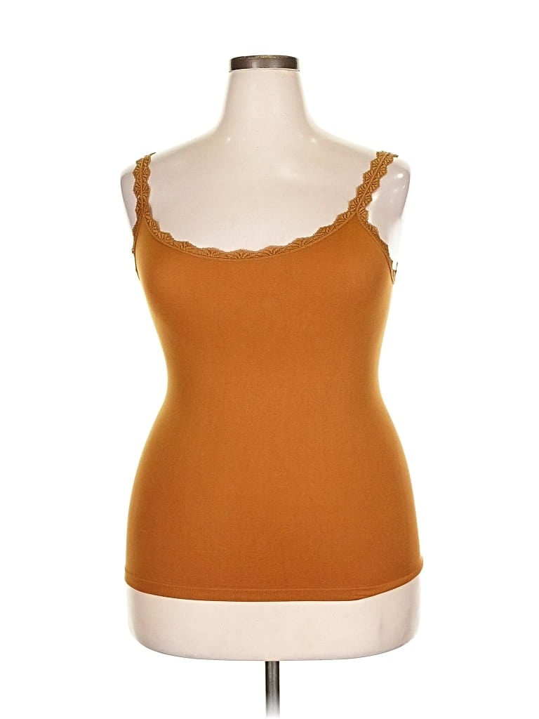 Pre-owned Unbranded Sleeveless T-shirt In Gold