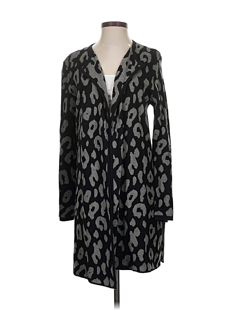 Pre-owned Anne Klein Cardigan Sweater In Black