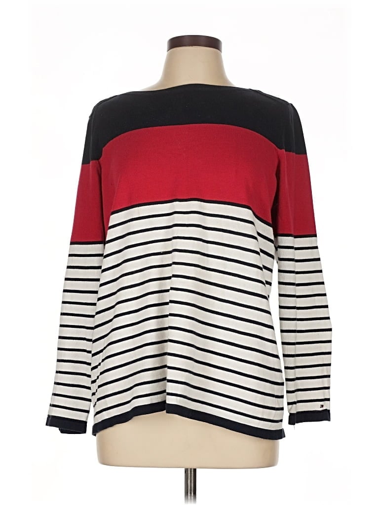 Pre-owned Tommy Hilfiger Pullover Sweater In Red