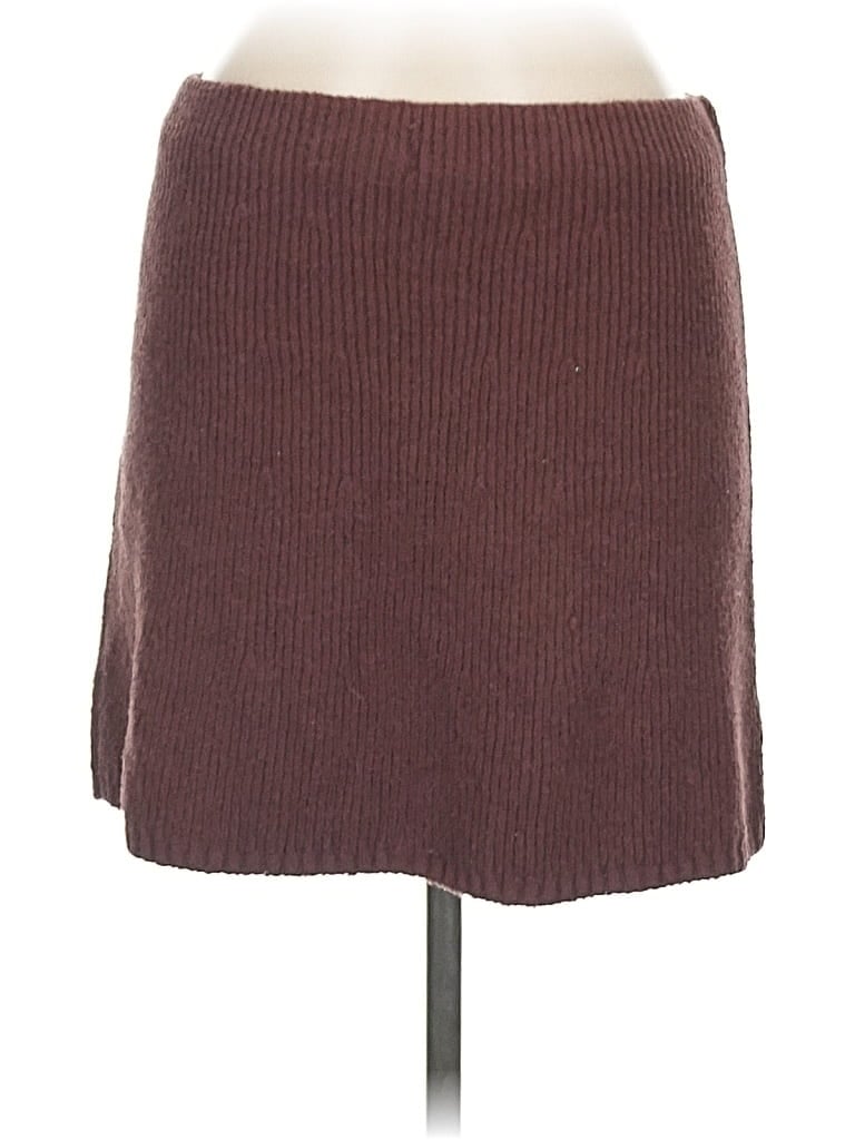 Pre-owned Fp Beach Casual Skirt In Burgundy