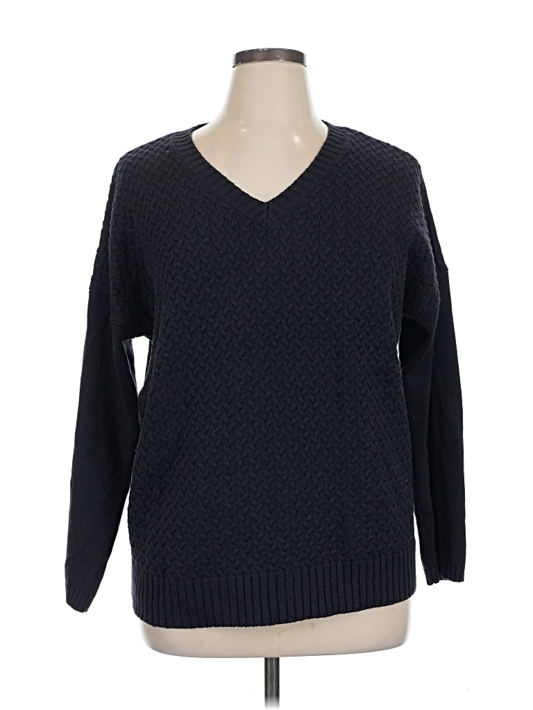 Pre-owned Liz Claiborne Pullover Sweater In Blue