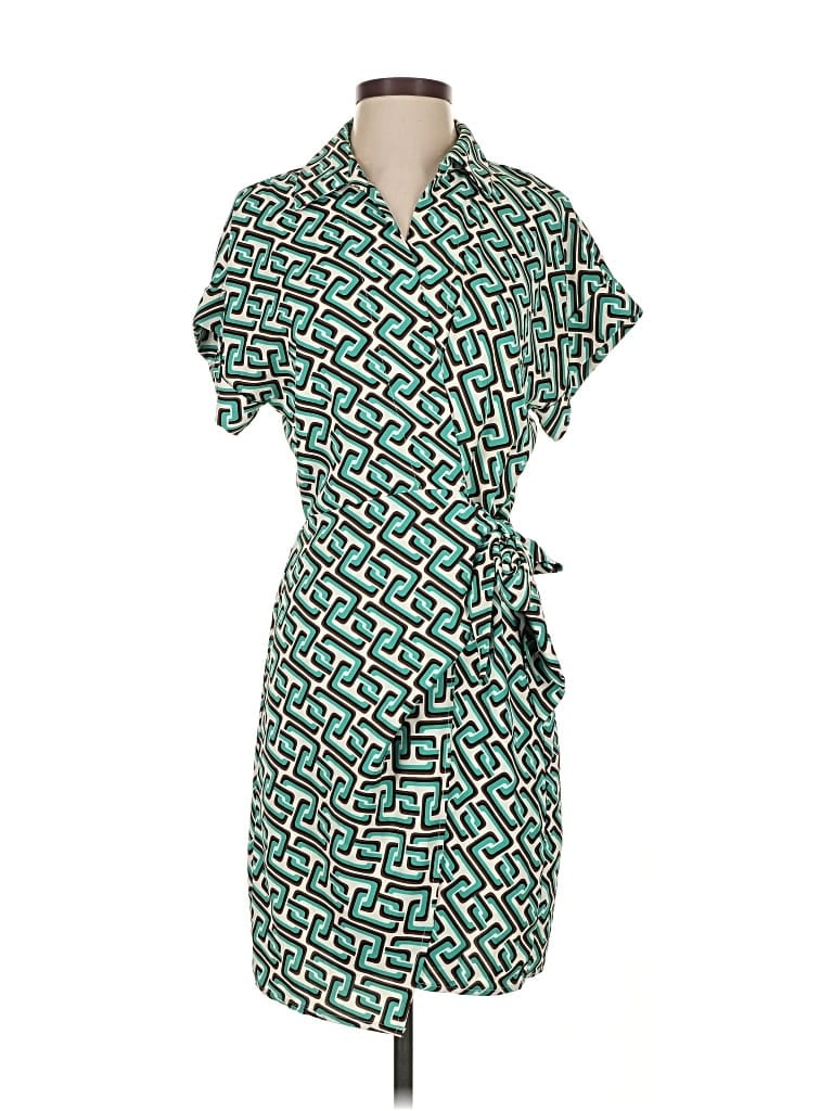 Pre-owned Intempo Casual Dress In Green