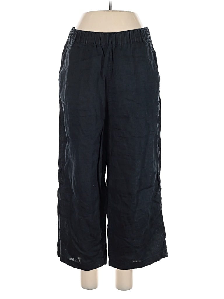 Pre-owned Cynthia Rowley Tjx Linen Pants In Black