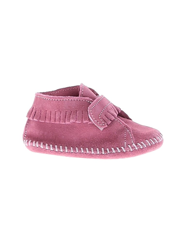 Pre-owned Minnetonka Kids' Booties In Pink