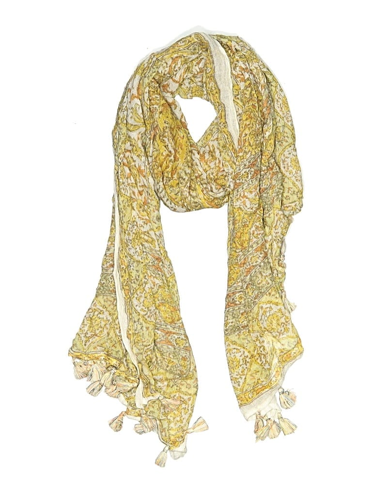 Pre-owned J. Mclaughlin Scarf In Yellow