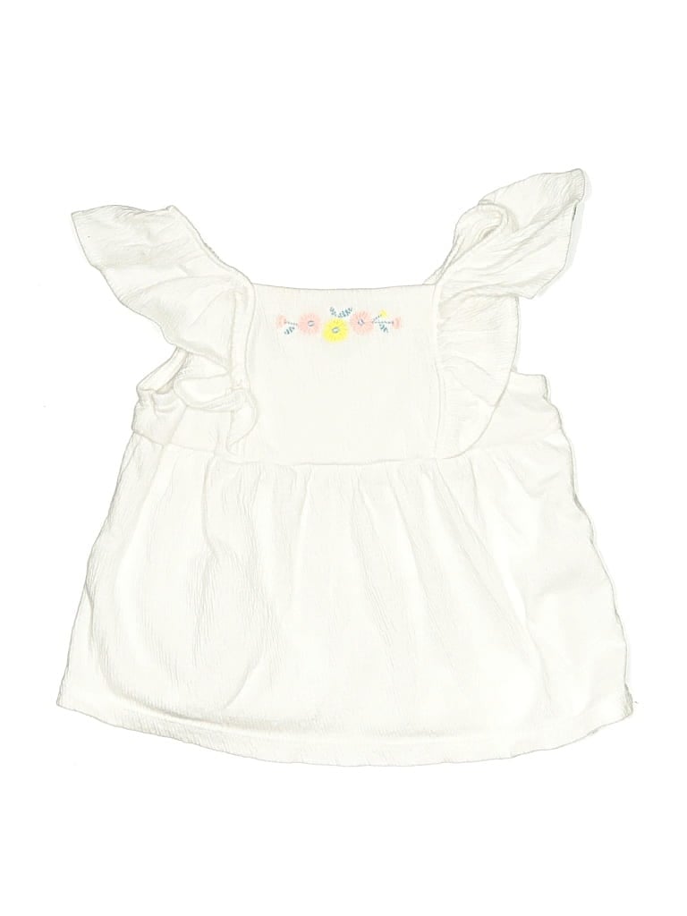 Pre-owned Just One You Made By Carter's Babies' Sleeveless Top White Tops