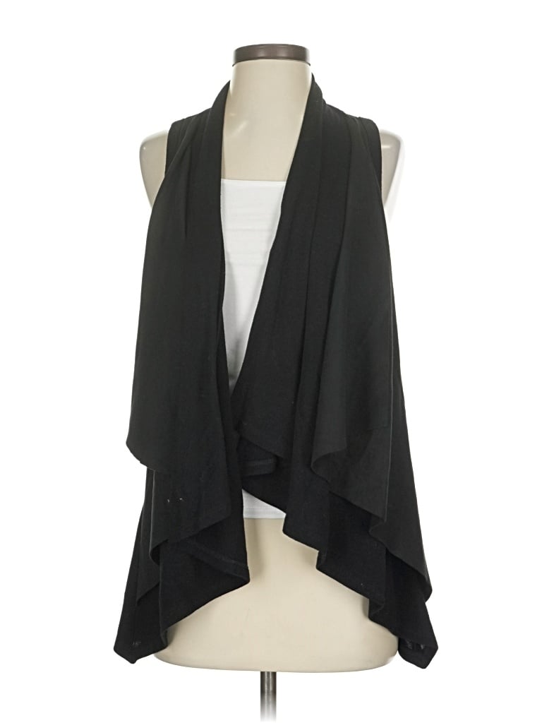 Pre-owned Karen Kane Cardigan Sweater In Black