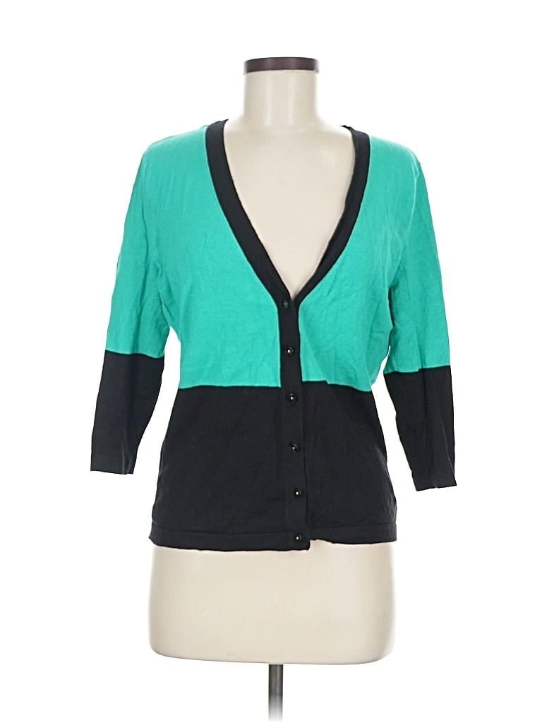 Pre-owned New York And Company Cardigan Sweater In Blue