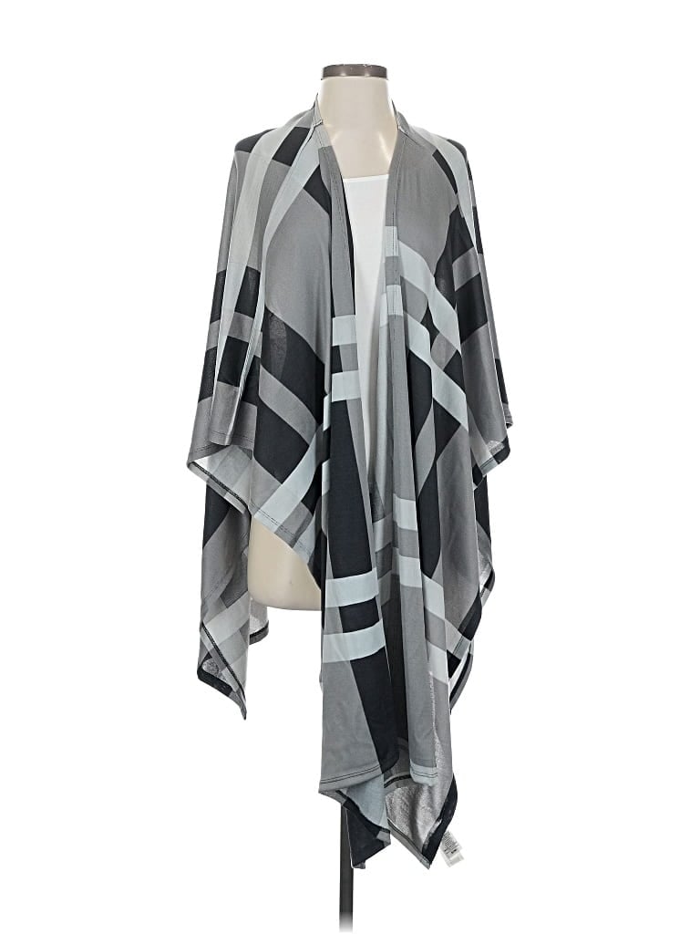 Pre-owned Lularoe Poncho In Gray