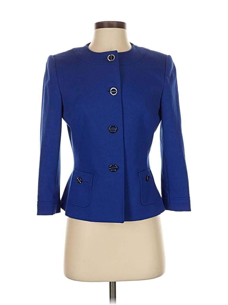 Pre-owned Tahari By Asl Blazer Jacket In Blue