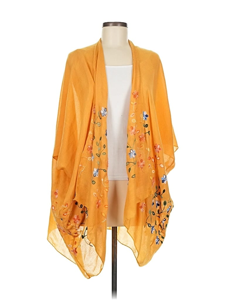 Pre-owned Assorted Brands Kimono In Orange