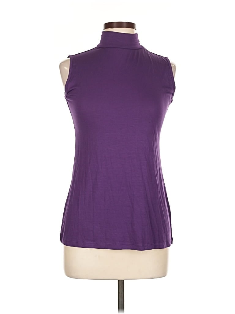 Pre-owned Unbranded Sleeveless T-shirt In Purple