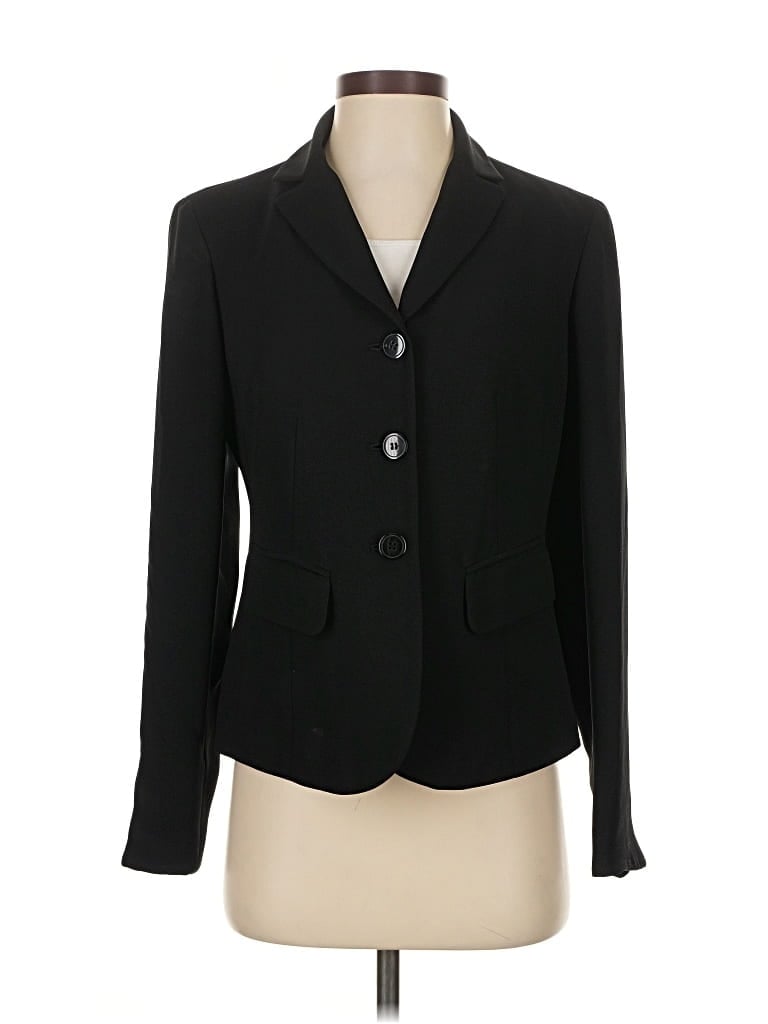 Pre-owned Jones New York Collection Blazer Jacket In Black