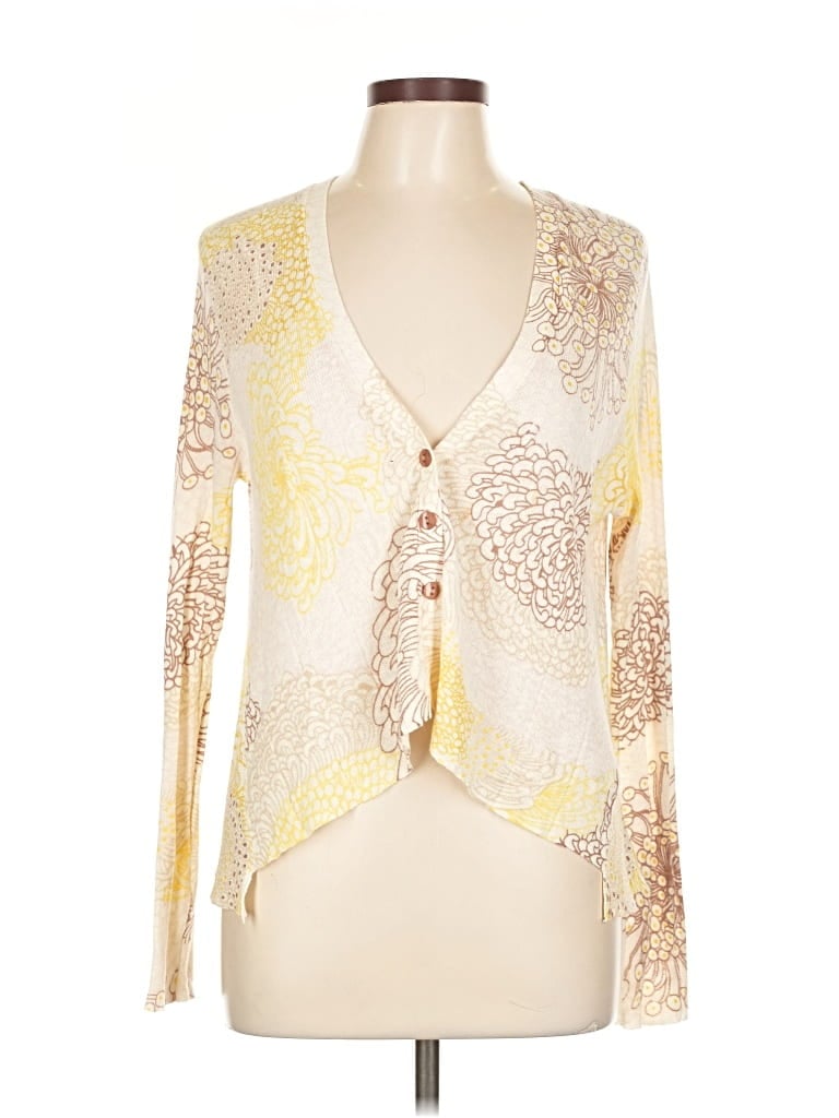 Pre-owned Sparrow Cardigan Sweater In Yellow