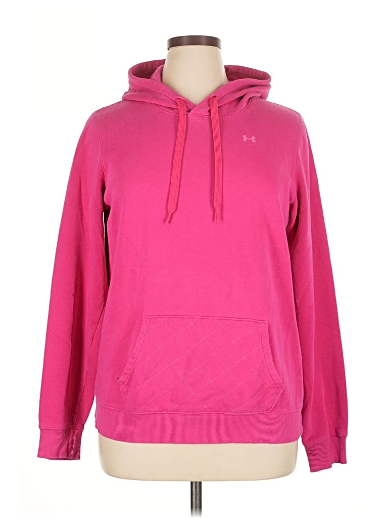 Pre-owned Under Armour Pullover Hoodie In Pink