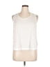 Athleta 100% Polyester White Sleeveless T-Shirt Size 1X - photo 1