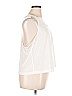 Athleta 100% Polyester White Sleeveless T-Shirt Size 1X - photo 4