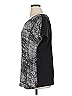 MYNT 1792 100% Polyester Silver Black Short Sleeve Blouse Size 1X - photo 5