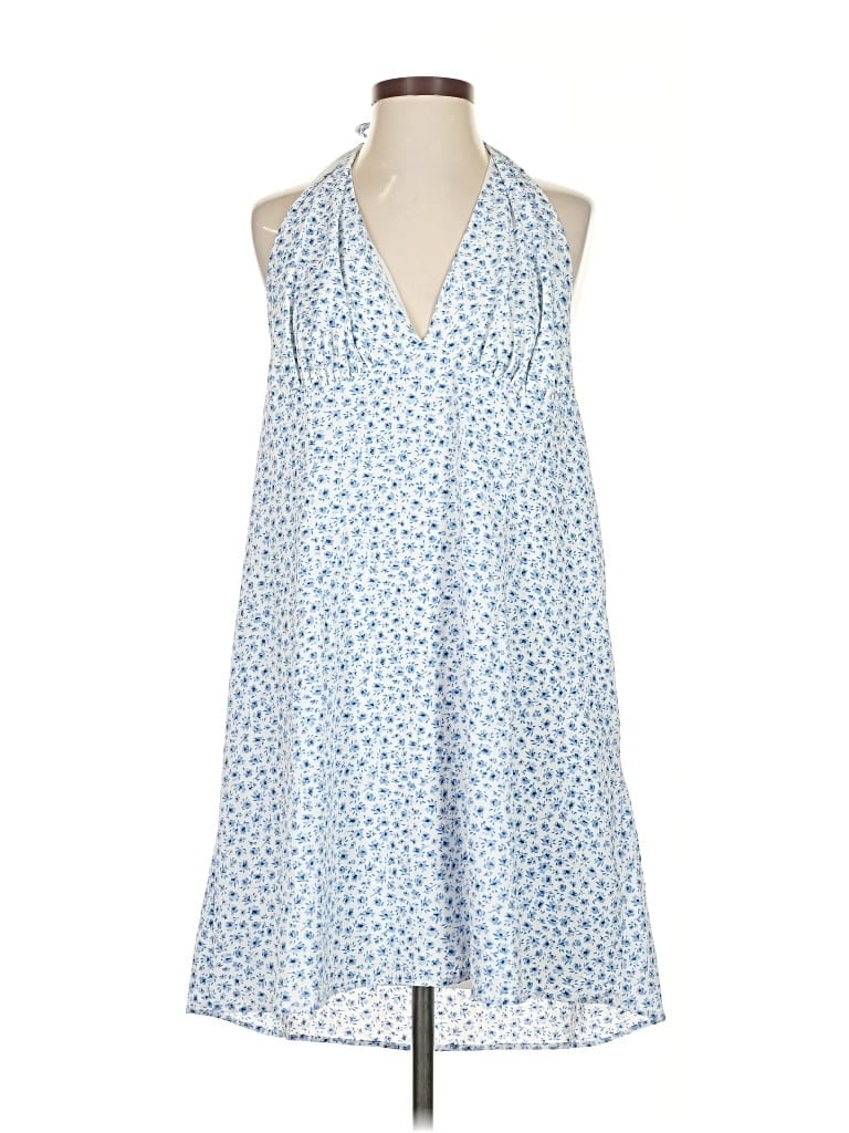 Pre-owned Divided By H&m Casual Dress In Blue