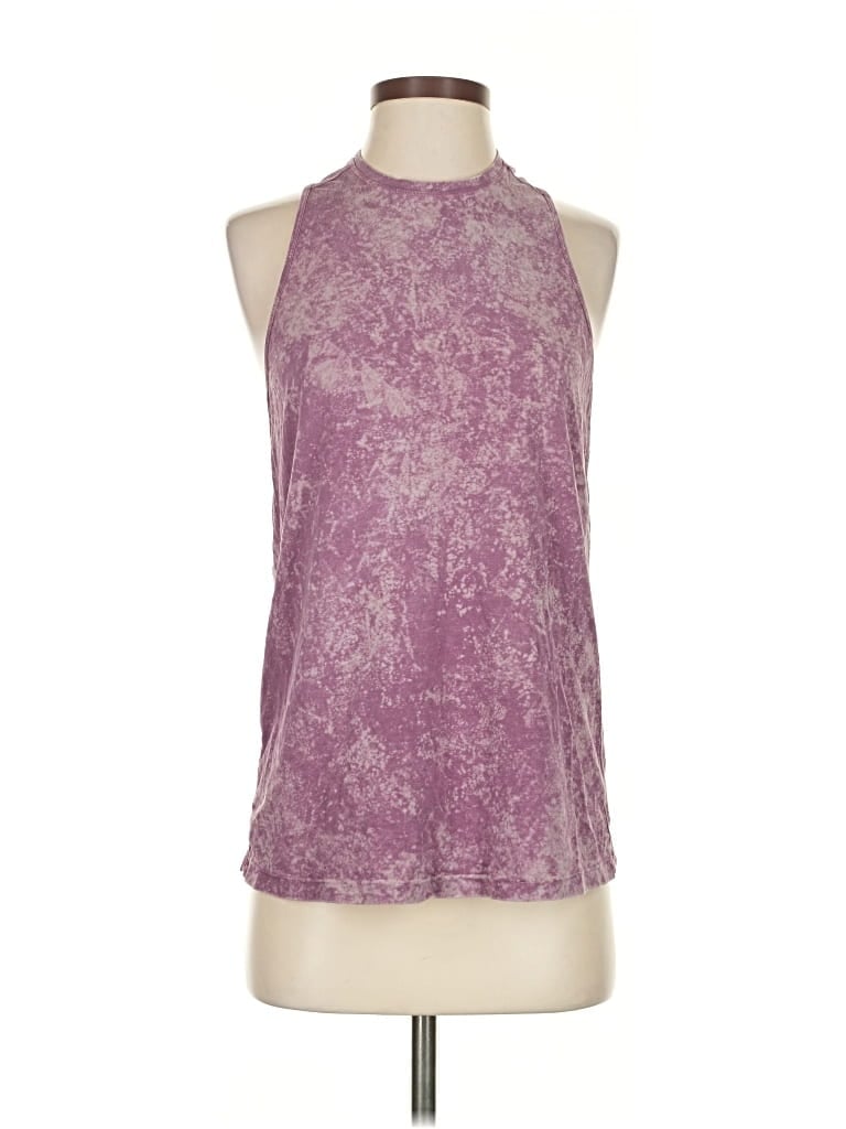 Pre-owned Lululemon Athletica Tank Top Purple Halter Neckline Tops