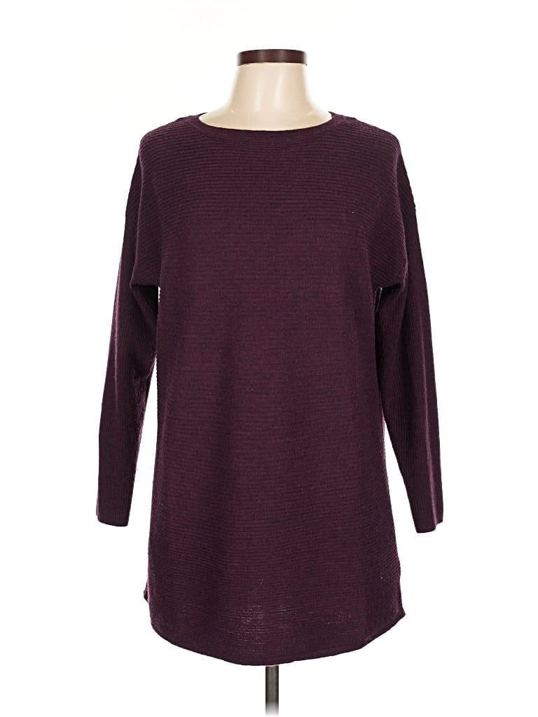 Pre-owned Tahari Wool Sweater In Burgundy